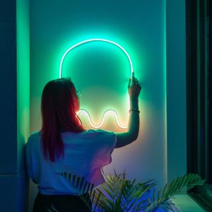 Adjustable Brightness RGBIC LED Lights With Music Sync And Timer WiFi Bluetooth