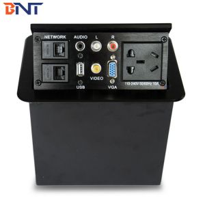 Office AV Solutions Silver Desktop Power Sockets Pop Up Size 151*121mm