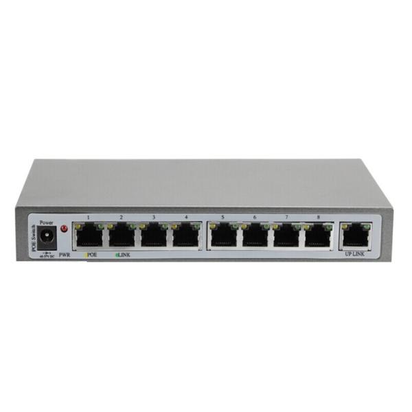 Quality RJ45 10 100M 120W PoE Ethernet Switch , Automatically Detect PoE Switch 8 Port wholesale