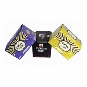 High Classic Coffee Packing Cardboard Box Custom Print Glossy Film CMYK Flexible