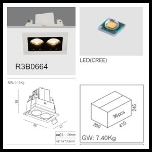Cheap Mini White 4.2W 3000K Dia 65 * 42 * 58 mm 26Deg 700mA CE approval High Quality Hotel LED Downlights/R3B0664 for sale