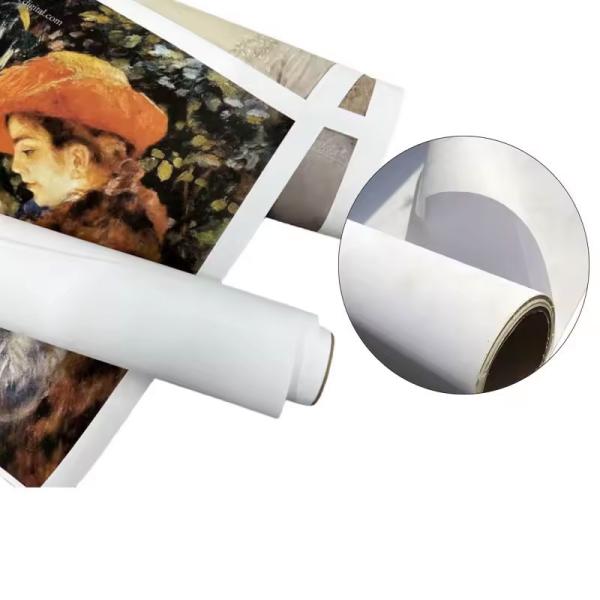 Quality Hot Selling Digital Printing Matte Self Adhesive Polyester Canvas Fabric Roll wholesale