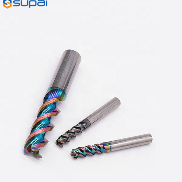 Solid Carbide End Mill CNC Milling Cutter With DLC Coating For Aluminum Wood Working