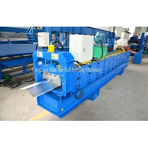 Galvanized Steel Ridge Cap Roll Forming Machine With 12 Rows rollers 45# steel