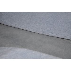 Polyester 160cm Micro Polar Velvet 100p Grey Suede Composite