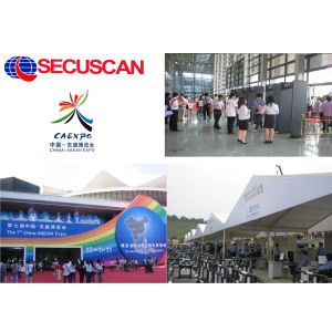 Security high sensitive walk through metal detector at airports to find knife