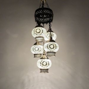 Original Turkish Complex Manual Craft Masac Glass Lamp(WH-DC-37)