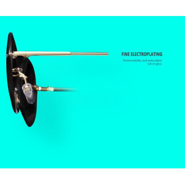 BSCI Oversized Shades Female Trendy UV400 Rimless Designer Sunglasses