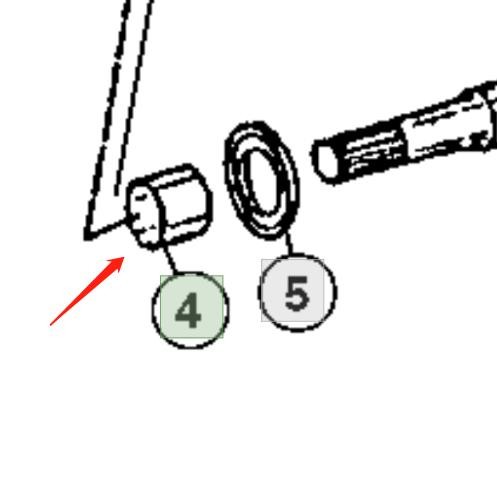 L100636 JD BUSHING FOR TRACTOR Front Axle Housing Hub FITS FOR JD(JD) 210C -310