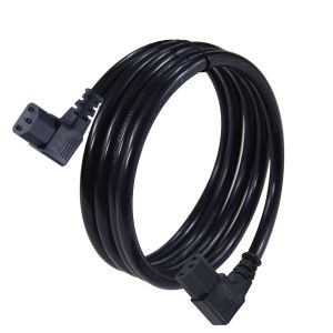 Right-Angle C13 to C13 Power Extension Cord for PDU Server Monitor