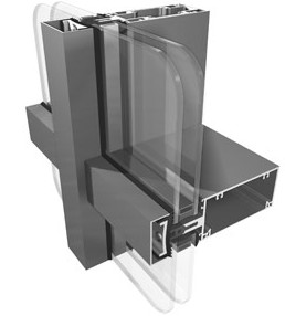 Quality High Security Aluminium Curtain Wall ,  Flexible Convenient Steel Curtain Wall System wholesale