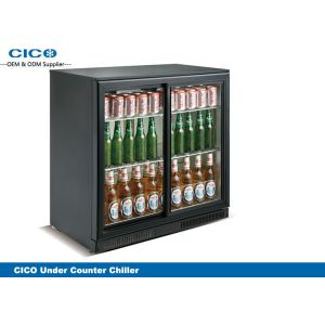Self Closing Black Beer Cooler Refrigerator , Under Cabinet Water Cooler 175