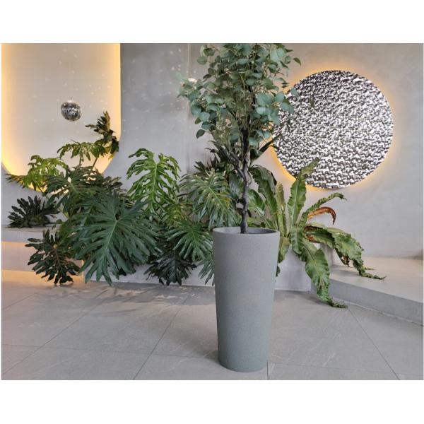 Outdoor Garden Fiberglass Flower Pots Large For Real Or Artificial Tree