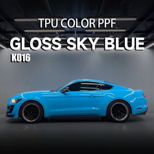 China K016 Gloss Sky Blue TPU Color Car Paint Protective Film Decorative Car Wraps on sale