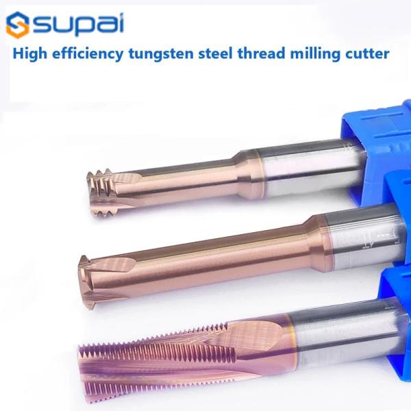Quality High Hardness Efficient Carbide End Mill With Precision Threads Chip Removal Threading Cutter wholesale