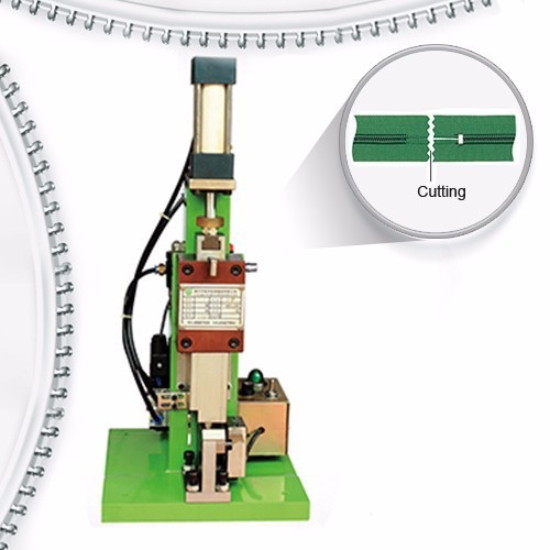 Quality Semi-Auto Nylon Zipper Cutting Machine with 4000pcs/18cm/H Output 0.05KW Power and 220V Voltage for Garment and Bag Industries wholesale