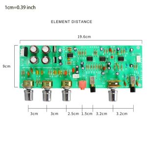 Dual AC Series Power Amplifier Board Preamp DX338A with Dual 12V Linear and
