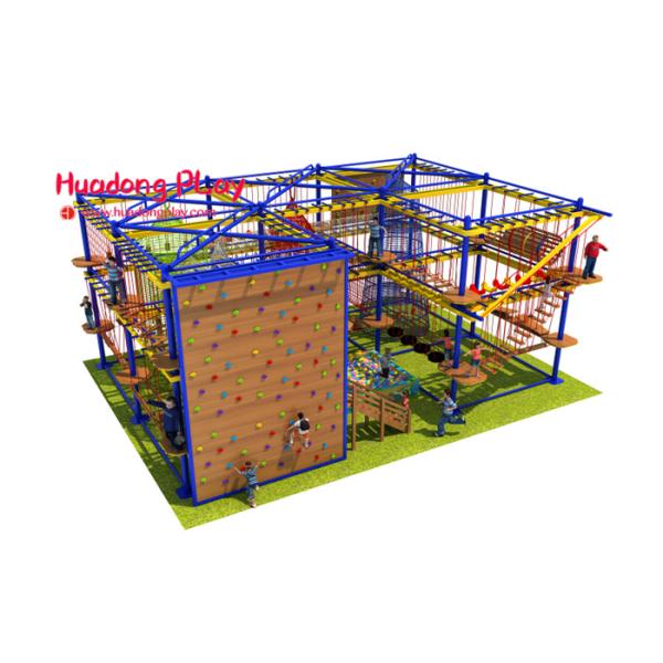 Quality Gymnastic Indoor Adventure Playground Eco - Friendly With Climbing Board wholesale