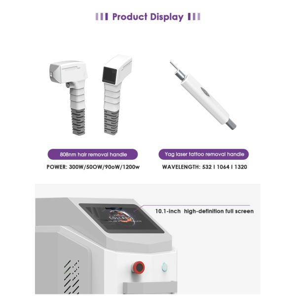 Professional Commercial 808nm Diode Laser Painless Hair Removal Device Machine
