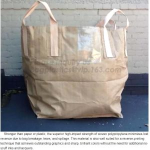 PP woven big bags for packing 500kg goods,1 ton virgin PP woven factory