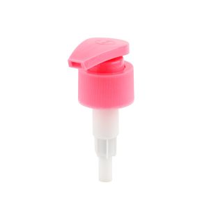 Colored Screw Lotion Pump 28/410 Flat Nozzle Ribbed Press Type Lotion Pump