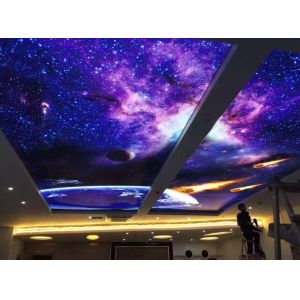 Indoor Stretch PVC Ceiling Film Swimming Pool Decoration Antibacterial Function