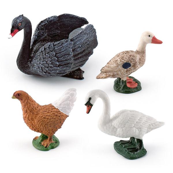 Farm Animal Toys Duck Chicken Goose Swan For Imagination And Creativity 3 Years