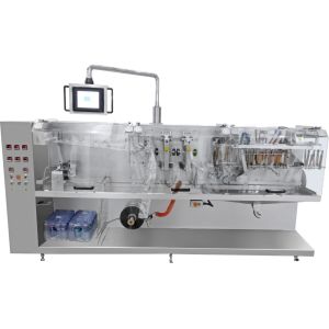 High Accuracy Flat Pouch Packing Machine Dual Bag Filling For Bread / Biscuit /