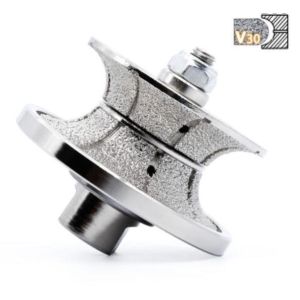Electroplated Diamond Router Bit V30 D75MM for Precise Stone Profiling and