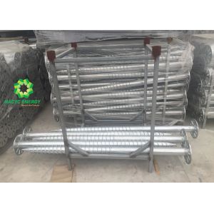 Metal Solar Ground Screws Anchor Metal Frame Anchor 76mm Out Pipe Diameter