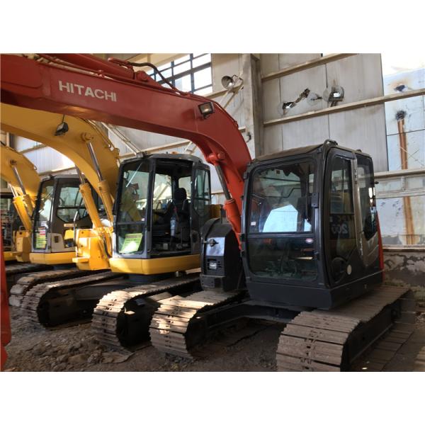 7T weight Used Crawler Excavator Hitachi ZX75 CC-4JG1 engine with Original Paint