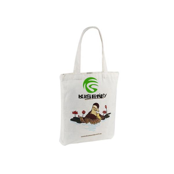 Quality Full Color Plain Canvas Grocery Bags , Natural Heavy Thick Canvas Tote wholesale