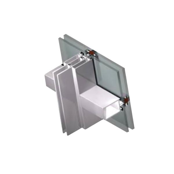 Dark Gray Fire Rated Curtain Wall , High Assembly Precision Unitized Glazing