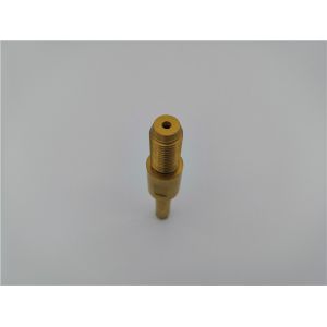 Grinding CNC Lathe Parts Precision Shaft Yellow Plated Titanium Surface
