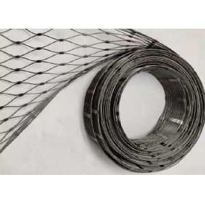 2.0mm Black Stainless Steel Aviary Mesh Anti Corrosive Anti Rust