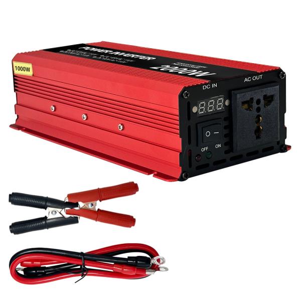 1000W 12V 24V 48V 60V to 110V 220V 230V Pure Sine Wave Power Inverter with
