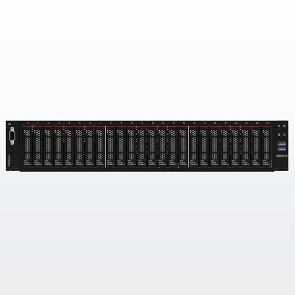 Quality Lenovo ThinkServer SR660 V2 2U Rack Server | 2x Intel Xeon Scalable | 16x DDR4 | 12x 3.5" Hot-Swap | 4x GPU Support wholesale