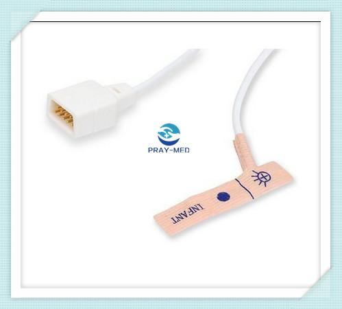 Quality Compatible Datex Ohmeda Pulse Oximeter Probes , Db9 Pin Disposable Oxygen Sensor wholesale