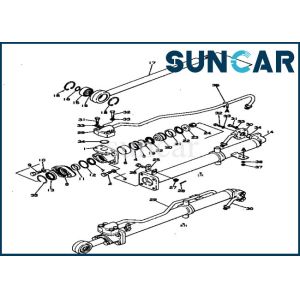 China 101-870-0510 Hydraulic Blade Seal Replacement Kits Fits D20A-3 Komatsu Dozer on sale