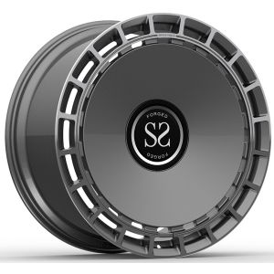 2024 Range Rover 24x10.5 Gun Metal Custom Machined Windows 1 Piece Forged Wheels