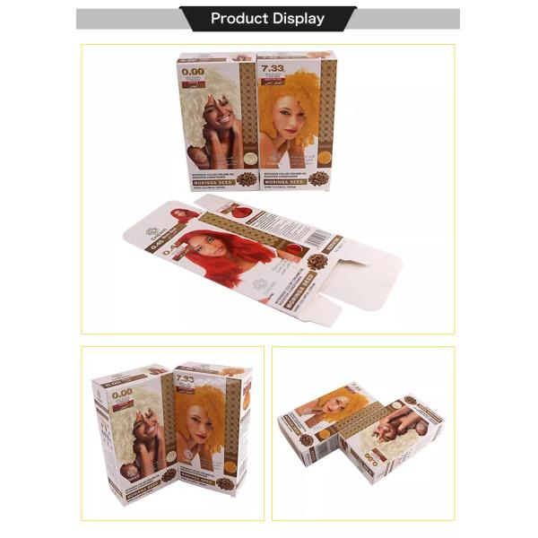 350gsm White Board hair packaging box Customized Size