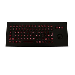 SUS304 PS2 USB Marine Metal Keyboard With Backlit Trackball