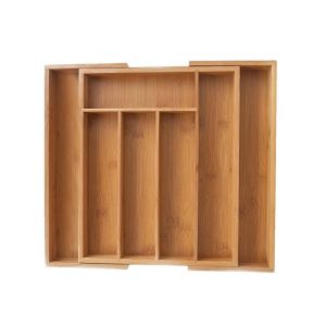 Customized Adjustable Bamboo Storage Drawer Divider Organizer