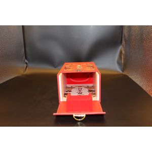 CMYK Embossing Rigid Wine Boxes with plastic ring locking Ancient Chinese Style