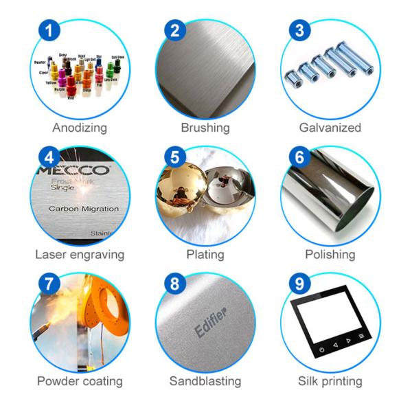 Aluminum High Pressure Die Casting Parts With Mirror Polishing Brushing