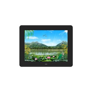 Cheap High Resolution 12 Inch White Color Digital Photo Frame with Multi OSD Language and 1*USB2.0 I/O Interface for sale
