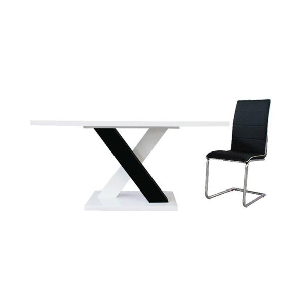 Quality 44.7kgs 76.5cm White High Gloss MDF dining table wholesale