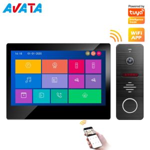 IP/WiFi 4-Wire Memory 7 Inch Video Intercom Video Doorphone Home Security