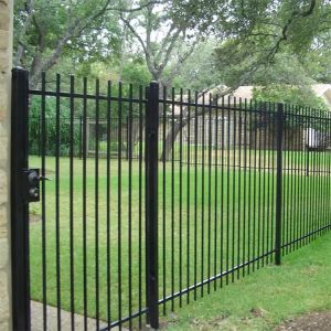 Cheap Wrought Iron Metal Picket Ornamental Fence Panel Galvanized for sale