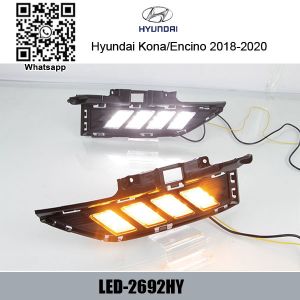 Hyundai Kona 2018-2020 Car LED DRL day time running lights driving daylight